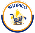 blue and yellow modern shopping logo (1)