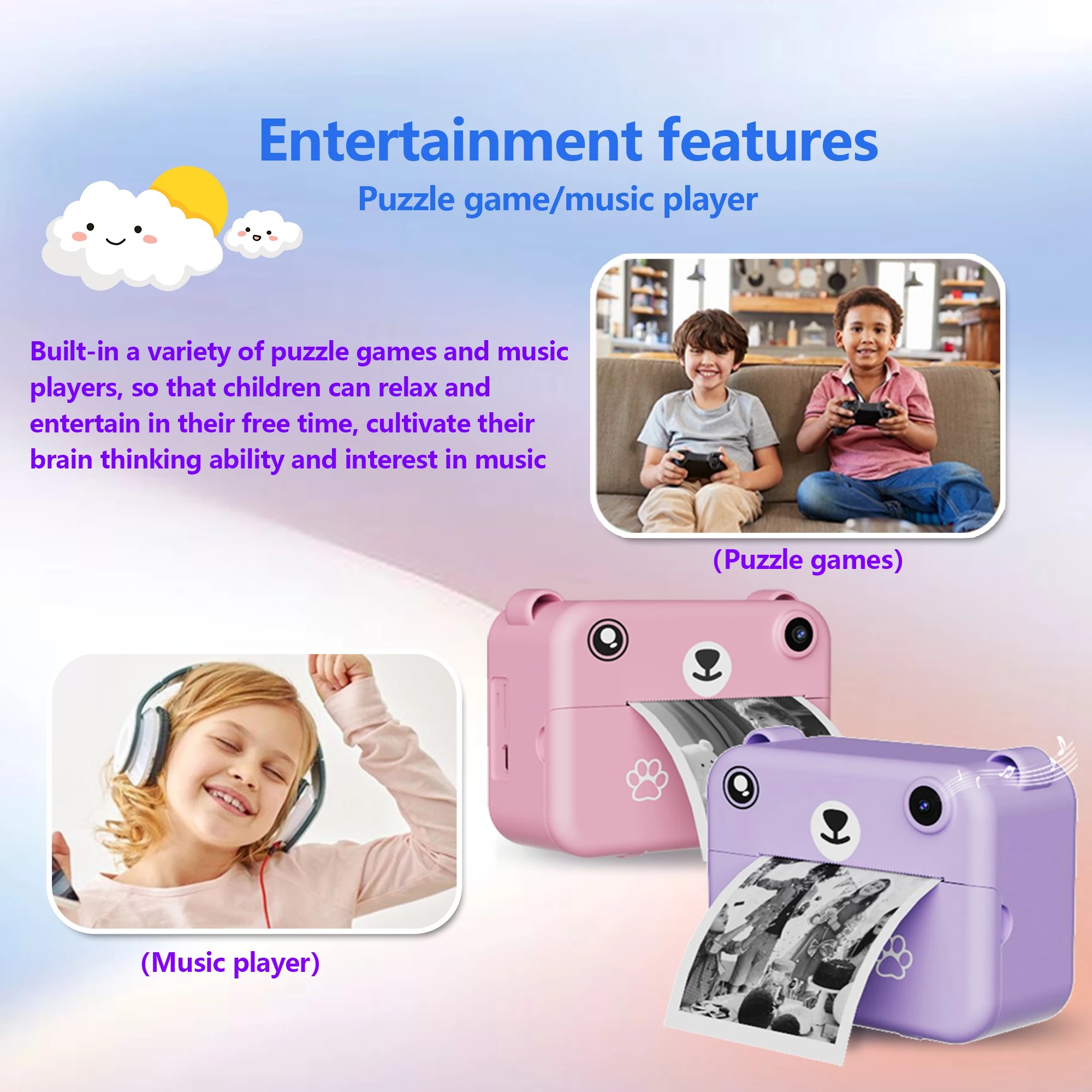 multifunctional instant camera for kids multifunctional instant camera for kids